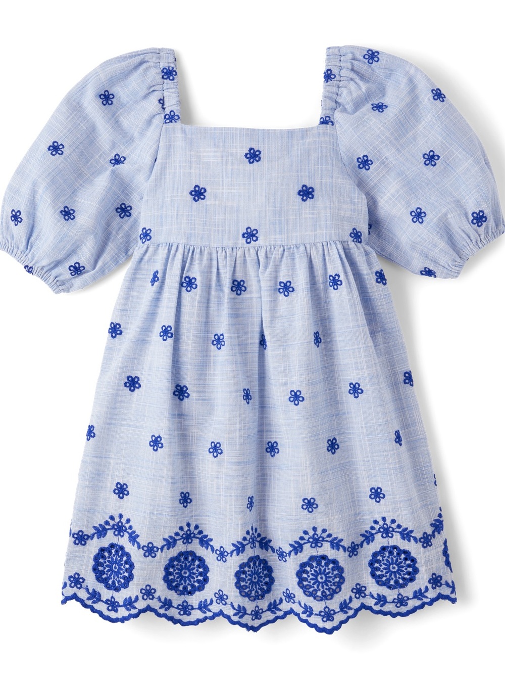 Girl’s eyelet shift dress by Gymboree in Italian Rivera